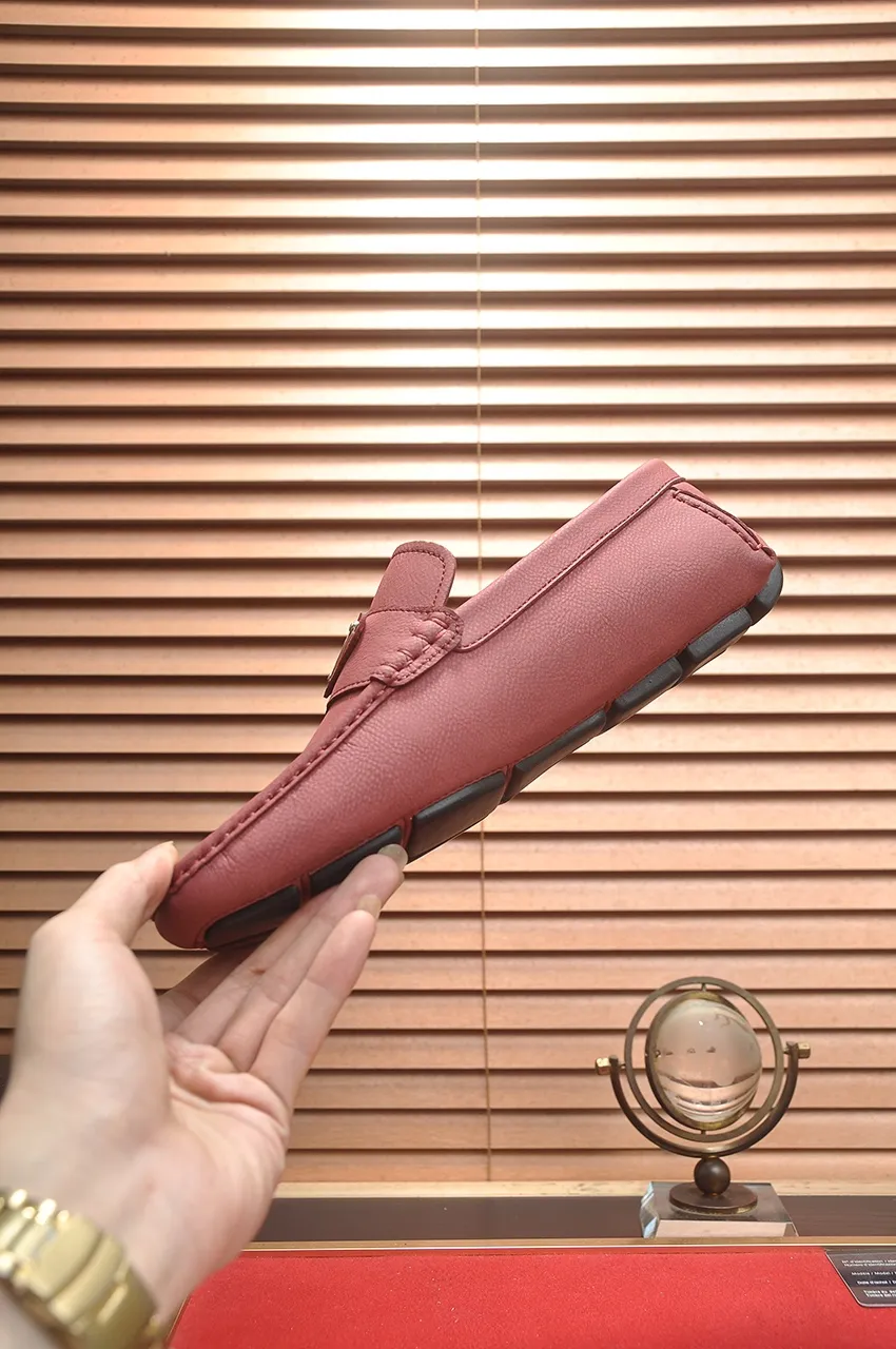 Men's Men's Shoes💰420💶【PRADA】 (High-end Niuli) New 🍀PRADA - Prada Doudou Shoes! Made of imported original cowhide, the inner top layer is comfortable cowhide lining! Original wear-resistant rubber outsole! High quality products! Code number 38-45 (45 customized)